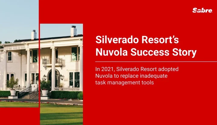 Nuvola Success Story - Sabre Hospitality - Image of Silverado Resort